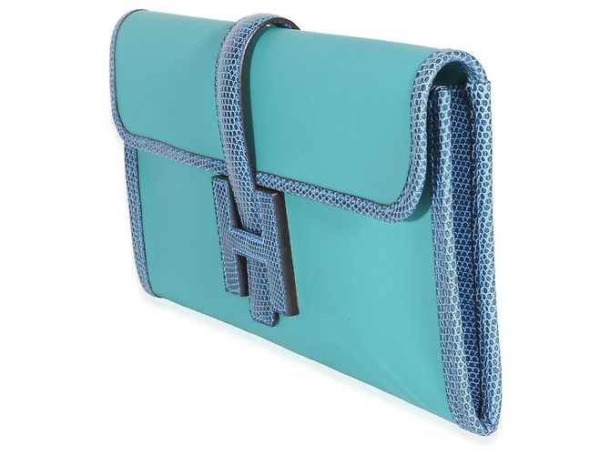 Hermès Swift Lizard Jige Elan Touch 29 Blau - Ansicht 3