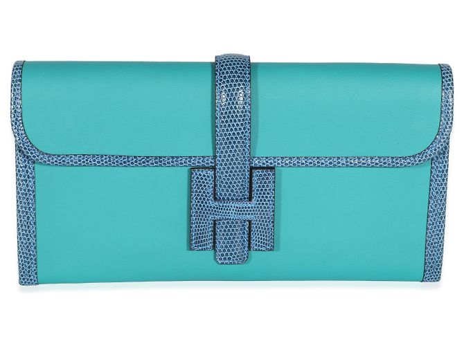 Hermès Swift Lizard Jige Elan Touch 29 Blau - Ansicht 8