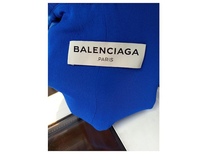 Vestido asimétrico Balenciaga azul - vista 2