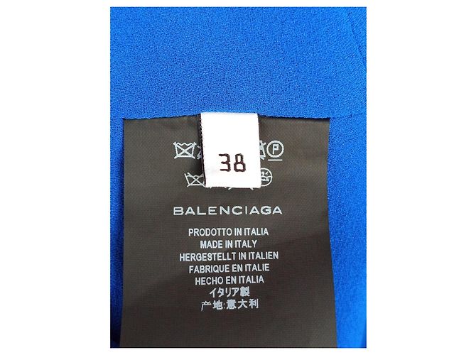 Vestido asimétrico Balenciaga azul - vista 3