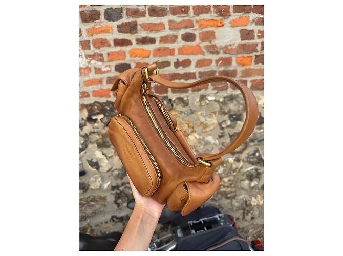 Miu Miu Borsa a Tracolla in Pelle Marrone - vista 19