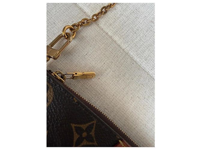 Multi Pochette Louis Vuitton Mini Pochette Accessoires Monogram Castaño Monograma - vista 7