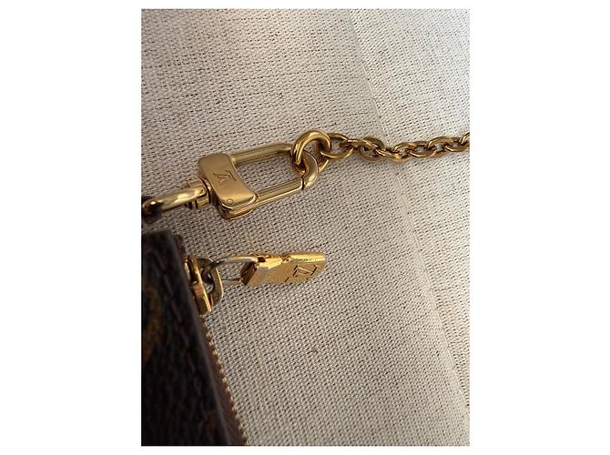Multi Pochette Louis Vuitton Mini Pochette Accessoires Monogram Castaño Monograma - vista 8