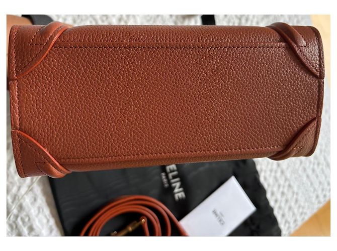 Céline Micro Luggage Handtasche in Braun - Ansicht 3