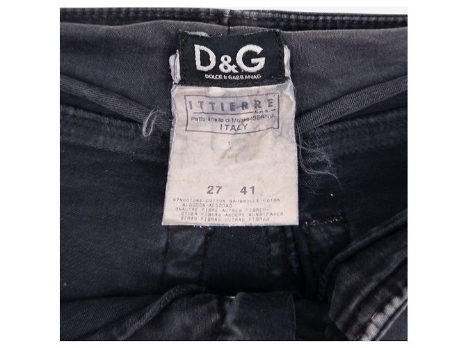 Dolce & Gabbana Dolce Gabbana 2000er 3-teiliges Bondage Denim Bustier Set Schwarz - Ansicht 15