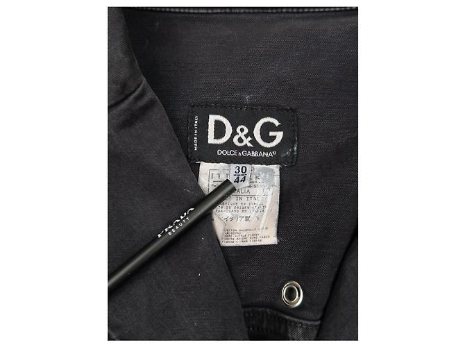Dolce & Gabbana Dolce Gabbana 2000er 3-teiliges Bondage Denim Bustier Set Schwarz - Ansicht 4