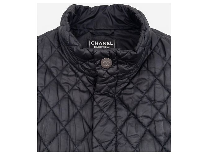 Chaleco biker acolchado CC Chanel by Karl Lagerfeld años 2010 Negro - Ansicht 3