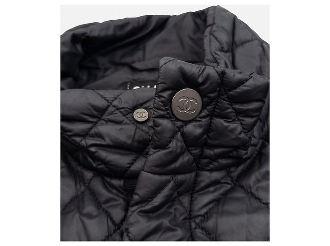 Chaleco biker acolchado CC Chanel by Karl Lagerfeld años 2010 Negro - Ansicht 4