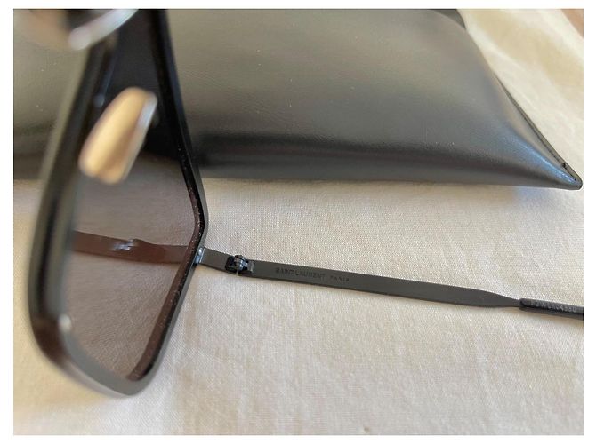 Autre Marque Saint Laurent Mask Sonnenbrille Schwarz - Ansicht 4