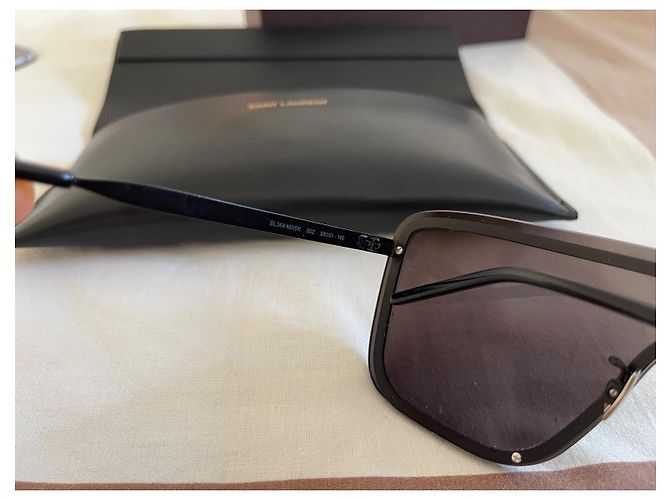 Autre Marque Saint Laurent Mask Sonnenbrille Schwarz - Ansicht 5