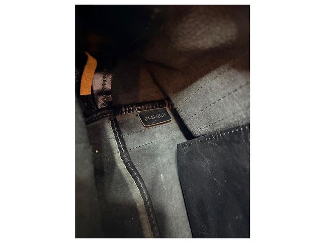 Bolsa Tote Chloé de couro preta Preto Bege - vista 10