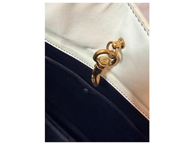 Bolsa Tote Chloé de couro preta Preto Bege - vista 11