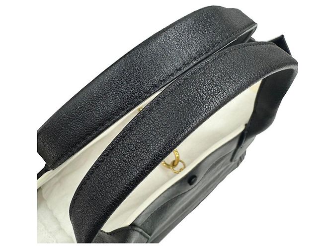 Bolsa Tote Chloé de couro preta Preto Bege - vista 6