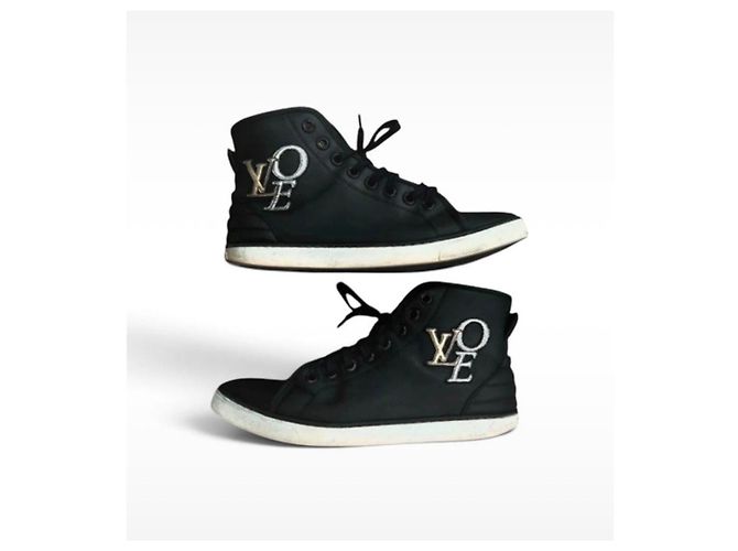 Louis Vuitton "Love" Stellar Sneakers Alte Nero - vista 2