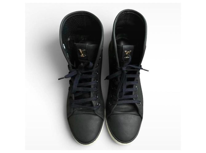 Louis Vuitton "Love" Stellar Sneakers Alte Nero - vista 4