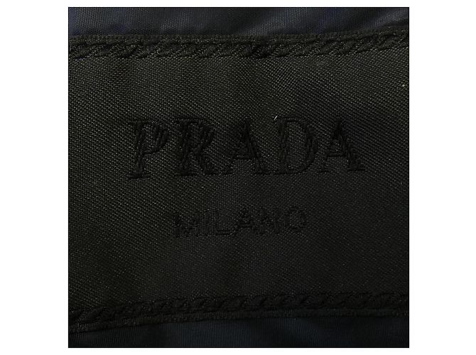 Casaco Prada Triangle Logo Preto Azul marinho - vista 4