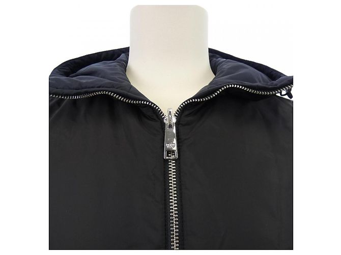 Casaco Prada Triangle Logo Preto Azul marinho - vista 5