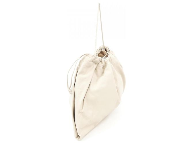 Autre Marque Bolsa tote STUDIOAMELIA de couro bege - vista 2