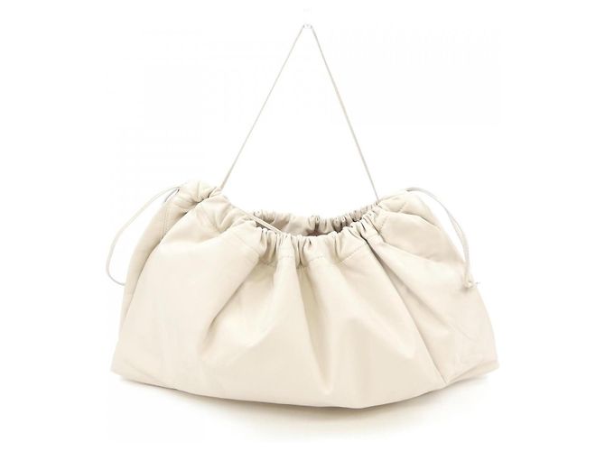 Autre Marque Bolsa tote STUDIOAMELIA de couro bege - vista 3