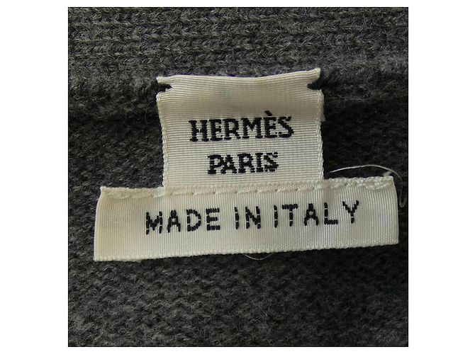 Hermès Strickjacke Grau Braun - Ansicht 4