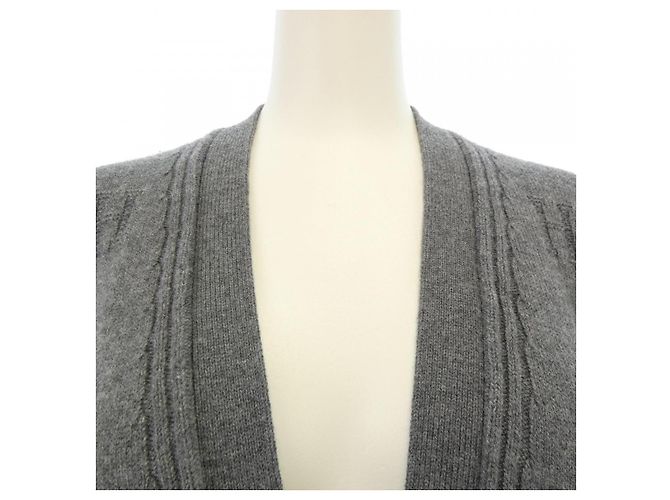 Hermès Strickjacke Grau Braun - Ansicht 5
