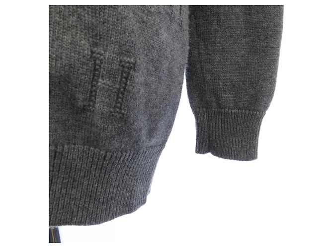 Hermès Strickjacke Grau Braun - Ansicht 6