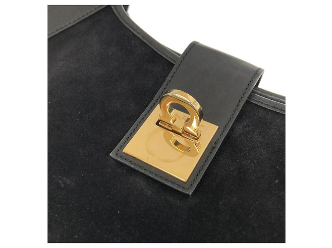 Borsa a tracolla in pelle scamosciata Salvatore Ferragamo - vista 6
