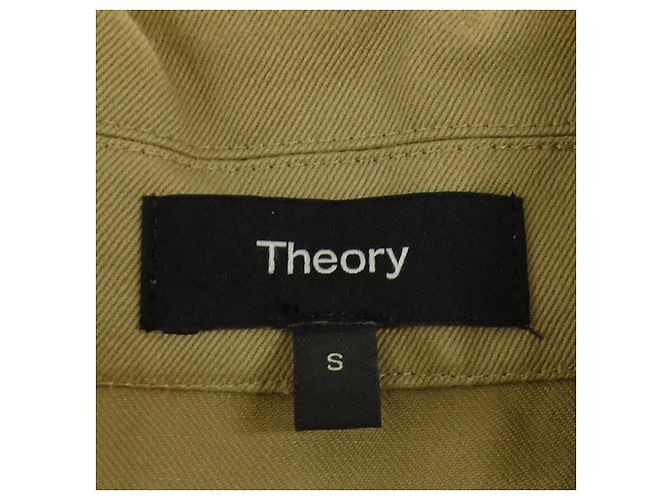 Chaleco largo Theory verde caqui - vista 4