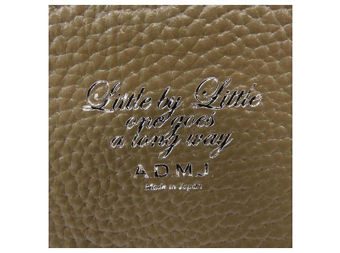 Autre Marque Borsa in pelle ADMJ Beige - vista 5