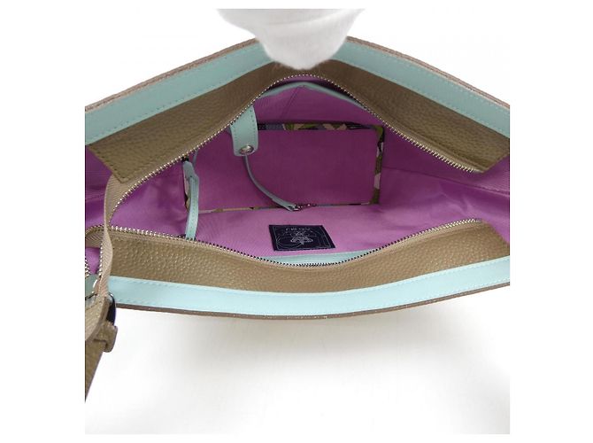 Autre Marque Borsa in pelle ADMJ Beige - vista 6