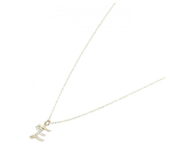 Autre Marque Collana in oro giallo K10 con smeraldo e diamante D'oro - vista 2