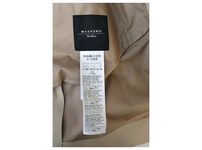 Gabardina de algodón beige Max Mara - vista 7
