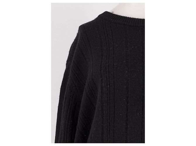 Autre Marque Camisola de lã preta ALMINA CONCEPT Preto - vista 3