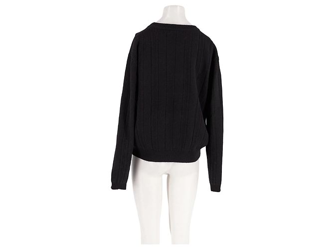 Autre Marque Camisola de lã preta ALMINA CONCEPT Preto - vista 6