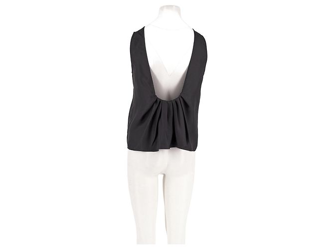 Autre Marque Top in seta nero LOULOU DE SAISON - vista 6