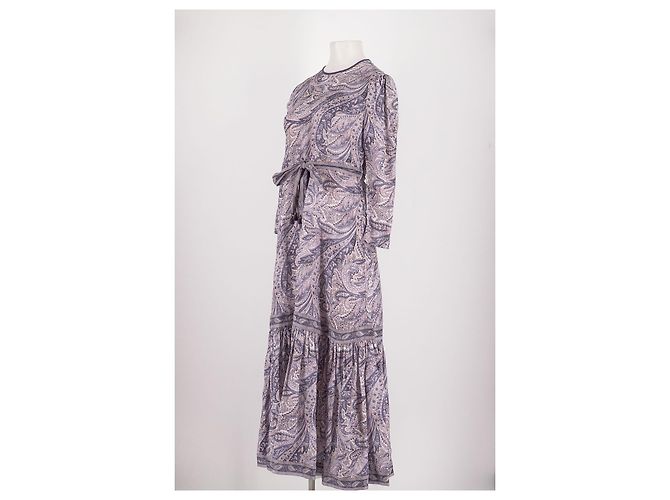 Vestido de lino violeta Zimmermann Púrpura - vista 4