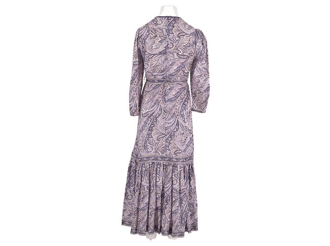 Vestido de lino violeta Zimmermann Púrpura - vista 6