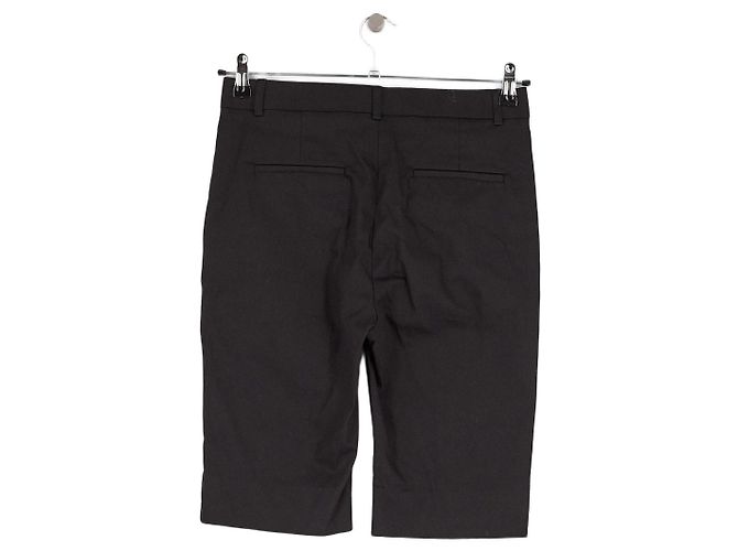 Autre Marque Pantaloncini in cotone neri SIYAZU Nero - vista 4