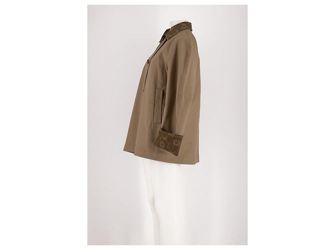 Cappotto in cotone Marimekko kaki Cachi - vista 5