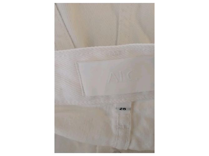 A.L.C Weiße Baumwolljeans - Ansicht 5