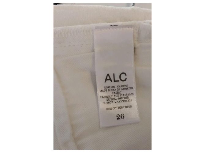 A.L.C Weiße Baumwolljeans - Ansicht 6