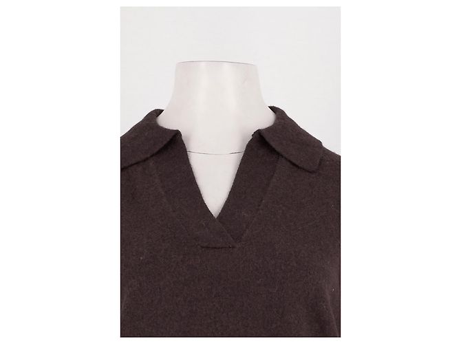 Autre Marque Camisola de lã castanha LEVETE ROOM Cinza - vista 2