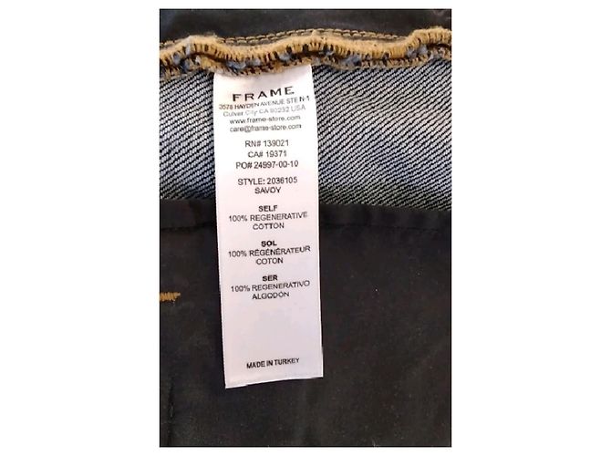 Autre Marque FRAME Jeans aus blauer Baumwolle - Ansicht 6