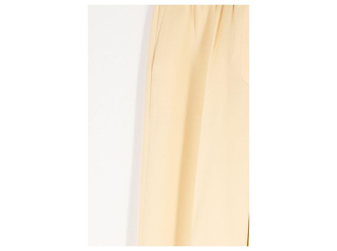 Autre Marque Pantalones de lana amarillos - vista 3