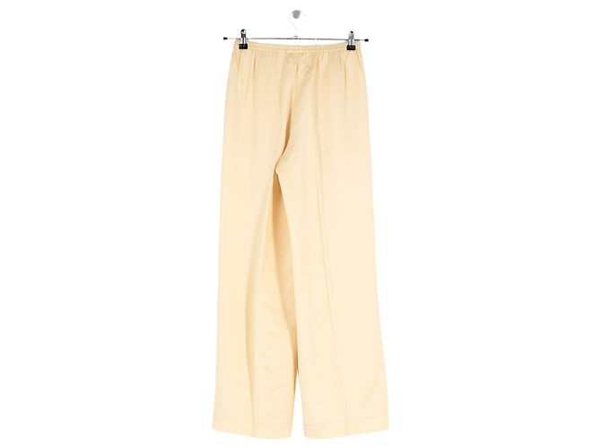 Autre Marque Pantalones de lana amarillos - vista 4