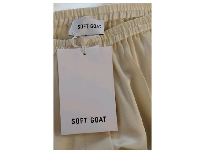 Autre Marque Pantalones de lana amarillos - vista 5