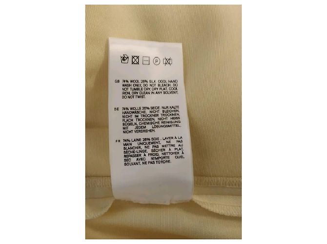 Autre Marque Pantalones de lana amarillos - vista 6