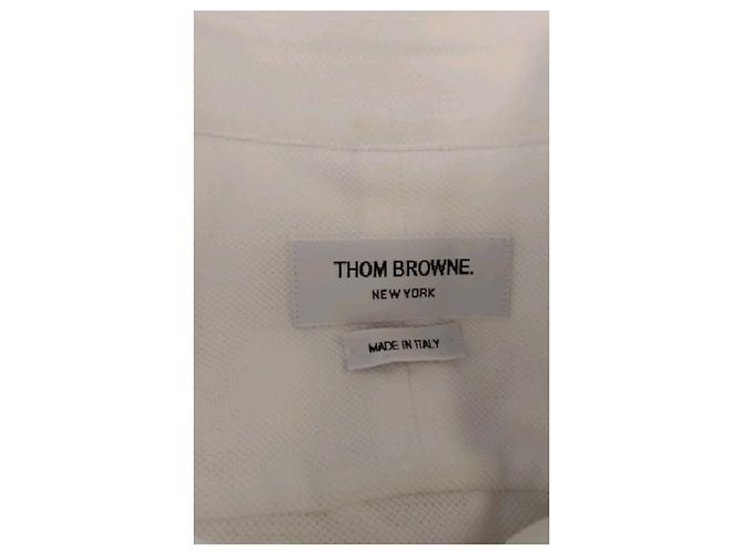 Vestido de algodón blanco Thom Browne - vista 7