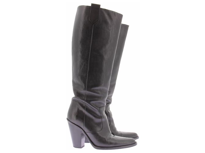 Botas de piel negras Free Lance Talla 39 Negro - vista 6