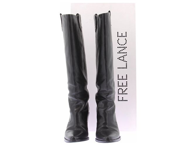 Botas de piel negras Free Lance Talla 39 Negro - vista 8